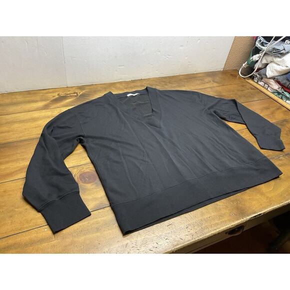 Rag & Bone Womens Long Sleeve Pullover V Neck Sweater Black Size Large - Picture 5 of 12